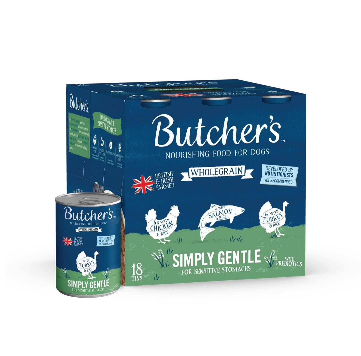 Butcher's Wholegrain Simply Gental in Loaf Tins 18 x 390g
