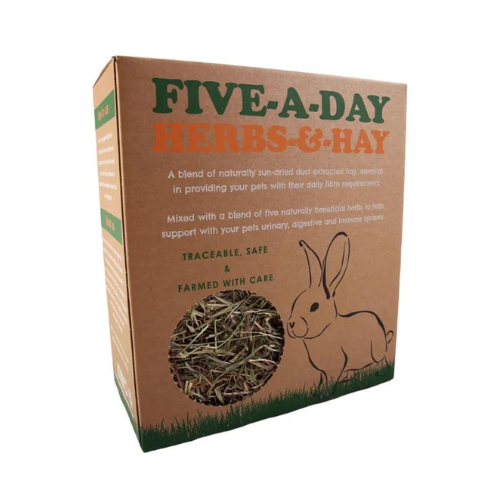Five a day Herbs and Hay Rabbit Food  500g