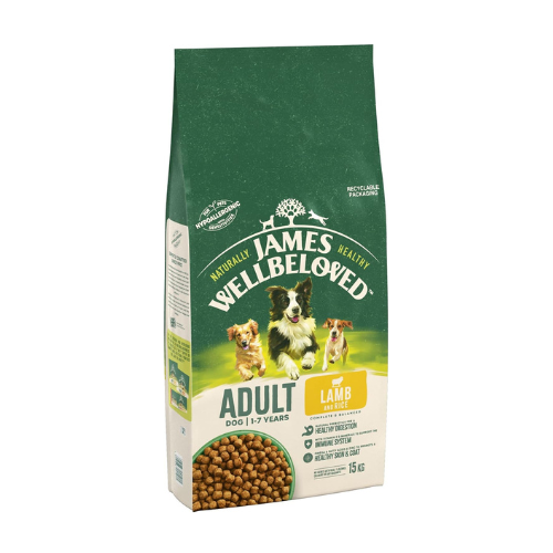 James Wellbeloved Lamb & Rice Adult Dry dog food 15kg