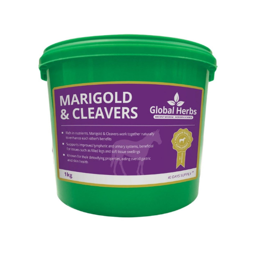 Global Herbs Marigold and Cleaver for Horses