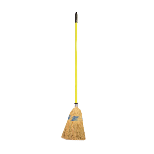 Red Gorilla Standard Corn Broom with 120cm Coloured Metal Handle